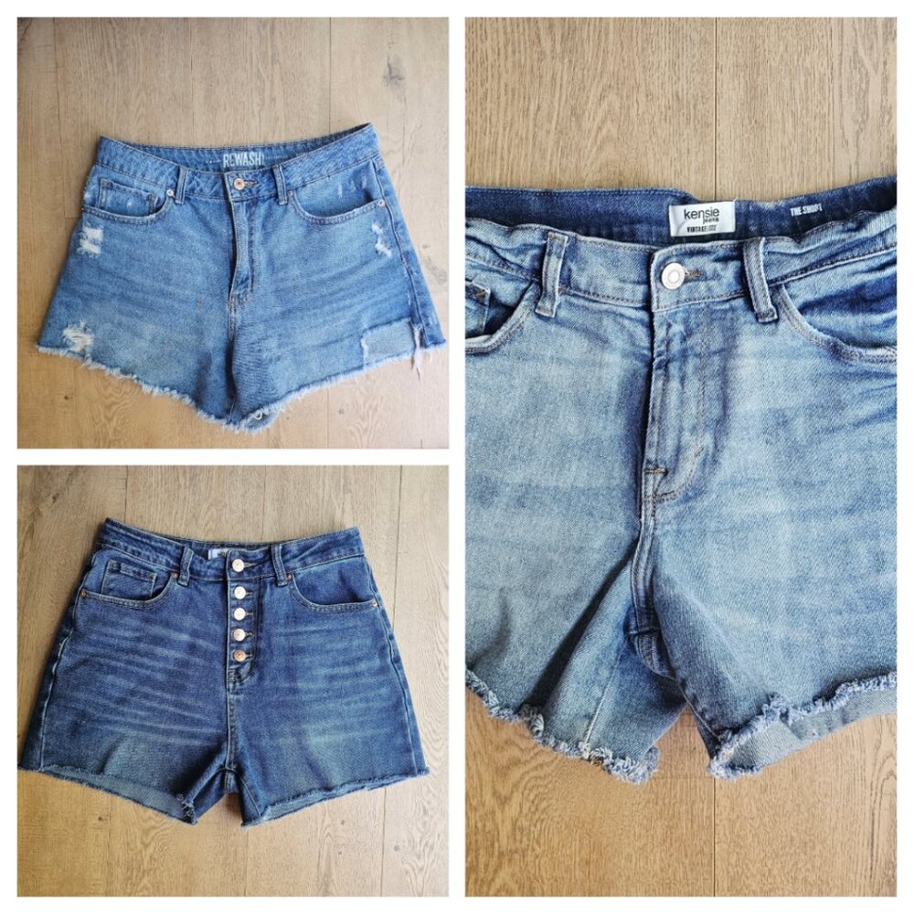 3 pairs Size 6 jean shorts